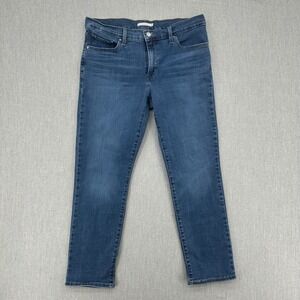 Levis 312 Shaping Slim Jeans Womens 32x30 Dark Wash Blue Mid Rise Denim